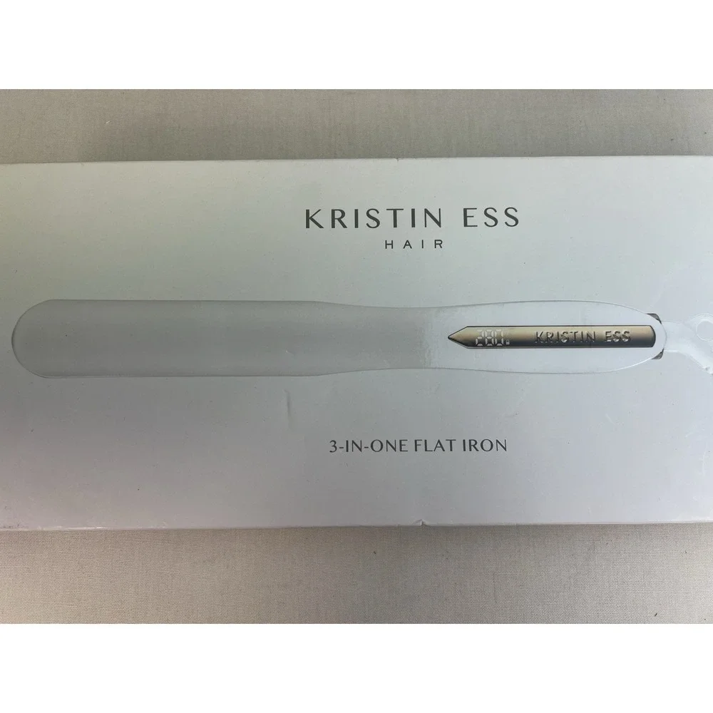 Kristin Ess 3-in-1 Titanium Flat Iron - 1 1/4 inch Curl Or Straight Frizz Contro